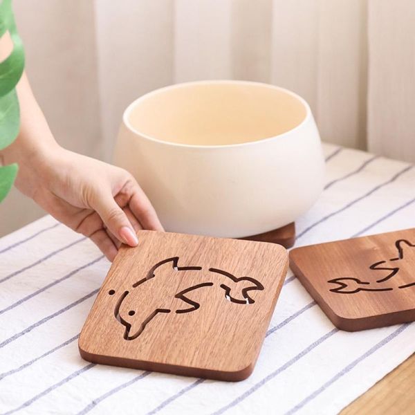mats & pads creative cartoon dolphin hollow placemat square heat insulation mat simple ebony bowl log color kitchen accessories
mats & pads creative cartoon dolphin hollow placemat square heat insulation mat simple ebony bowl log color kitchen accessories