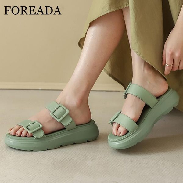 slippers foreada natural genuine leather women shoes flat platform slides fashion buckle ladies sandals summer beige green black
slippers foreada natural genuine leather women shoes flat platform slides fashion buckle ladies sandals summer beige green black