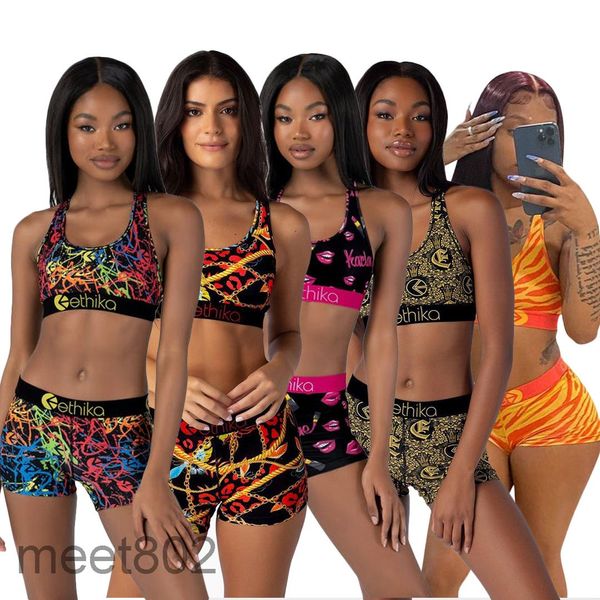 5 colors ethika set women tracksuit new women's slim personalized printed sports suit two piece sets fashion casual vest shorts suit, Gray
5 colors ethika set women tracksuit new women's slim personalized printed sports suit two piece sets fashion casual vest shorts suit, Gray