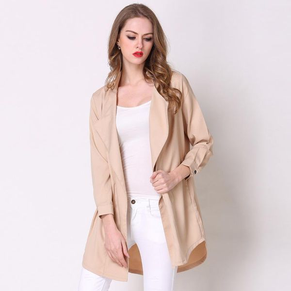women's wool & blends woman spring plus size solid full turn-down collar loose long coat female oversized autumn outerwear lady straigh, Black
women's wool & blends woman spring plus size solid full turn-down collar loose long coat female oversized autumn outerwear lady straigh, Black