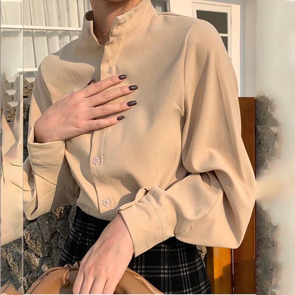 autumn arrival women solid o-neck blouse elegance lantern sleeve shirt office lady button up korean t09327z women's blouses & shirts, White
autumn arrival women solid o-neck blouse elegance lantern sleeve shirt office lady button up korean t09327z women's blouses & shirts, White