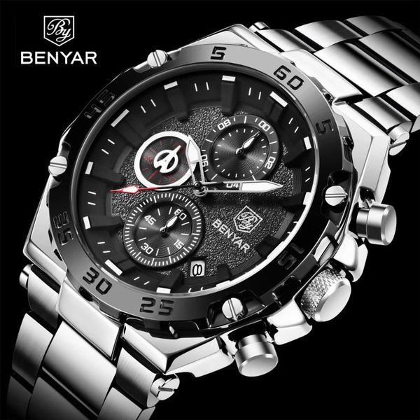 wristwatches benyar sport watch for men casual fashion quartz chronograph men's watches military waterproof clock reloj hombre, Slivery;brown
wristwatches benyar sport watch for men casual fashion quartz chronograph men's watches military waterproof clock reloj hombre, Slivery;brown