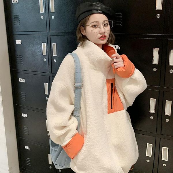 women's autumn and winter 2021 splicing loose casual short cotton padded jacket for students down & parkas, Black
women's autumn and winter 2021 splicing loose casual short cotton padded jacket for students down & parkas, Black