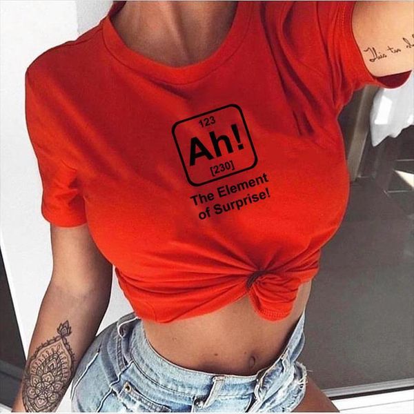 funny letter the element women of surprise print short sleeves o neck cool tees casual hipster clothing outfits, White
funny letter the element women of surprise print short sleeves o neck cool tees casual hipster clothing outfits, White