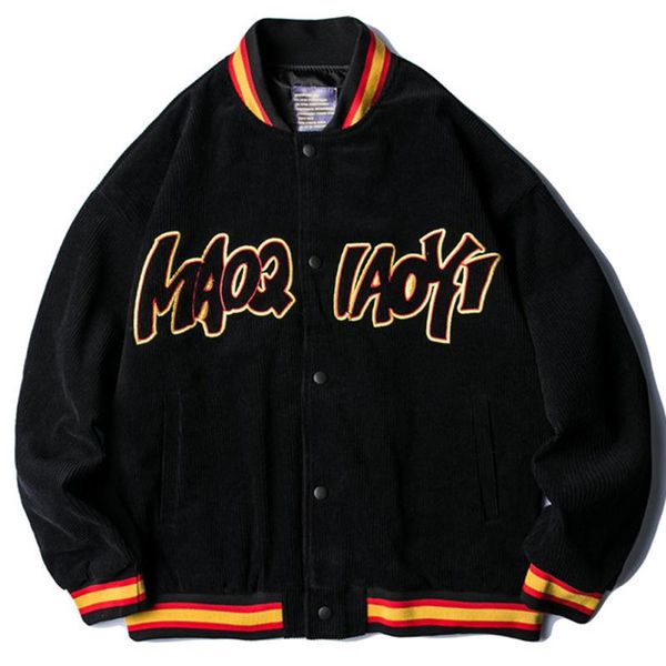 men's jackets spring autumn corduroy baseball jacket men women hip hop letter printing streetwear retro tide bomber coats, Black;brown
men's jackets spring autumn corduroy baseball jacket men women hip hop letter printing streetwear retro tide bomber coats, Black;brown