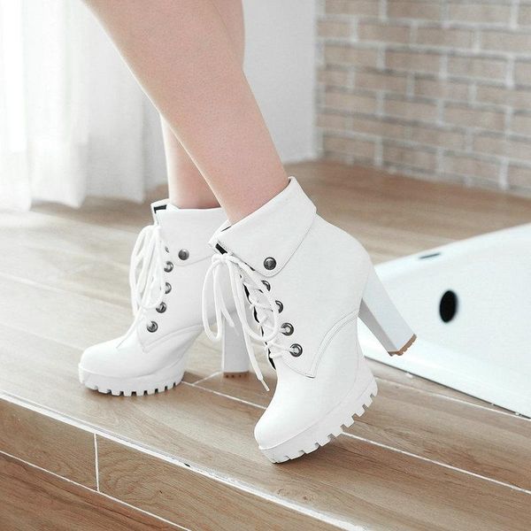 boots square high heels women ankle lace up autumn winter platform ladies large size fashion shoes white black brown 2021
boots square high heels women ankle lace up autumn winter platform ladies large size fashion shoes white black brown 2021