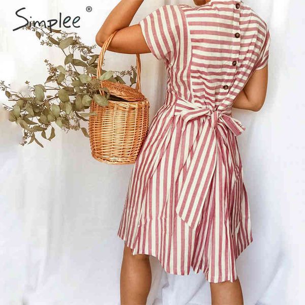 striped women casual buttons strap short sleeve summer streetwear ladies o neck a line holiday dress 210414, Black;gray
striped women casual buttons strap short sleeve summer streetwear ladies o neck a line holiday dress 210414, Black;gray
