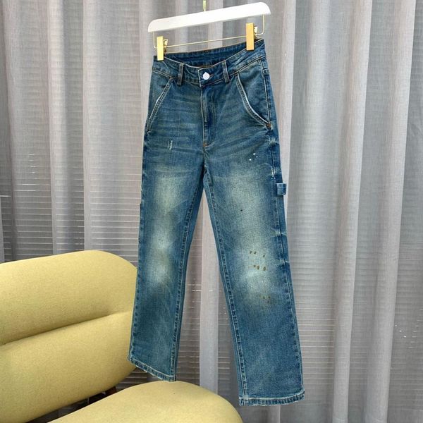 women's jeans jean ankle-length multi-pocket zipper loose straight denim 6nc1, Blue
women's jeans jean ankle-length multi-pocket zipper loose straight denim 6nc1, Blue