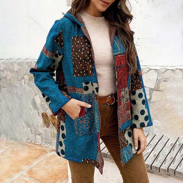 winter women fashion retro vintage printing splicing zipper hooded cardigan jackets causal long sleeves pocket coat outwear#g3 women's, Black;brown
winter women fashion retro vintage printing splicing zipper hooded cardigan jackets causal long sleeves pocket coat outwear#g3 women's, Black;brown