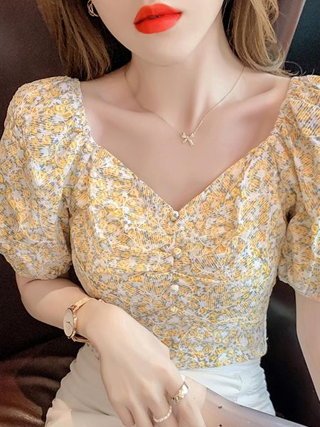 women's blouses & shirts niche french style women 's summer 2021 sense of quality sweet short sleeve design puff shirt, White
women's blouses & shirts niche french style women 's summer 2021 sense of quality sweet short sleeve design puff shirt, White