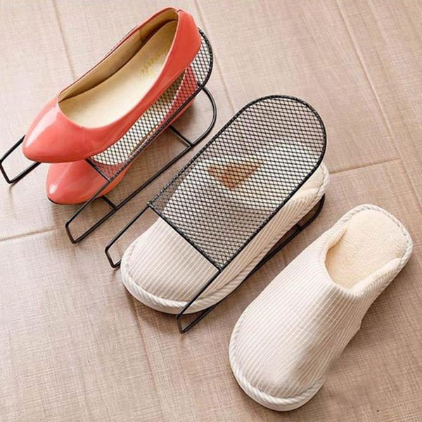 clothing & wardrobe storage iron double shoe rack cabinet stretcher organizer shelves stand for footwear home supplies
clothing & wardrobe storage iron double shoe rack cabinet stretcher organizer shelves stand for footwear home supplies