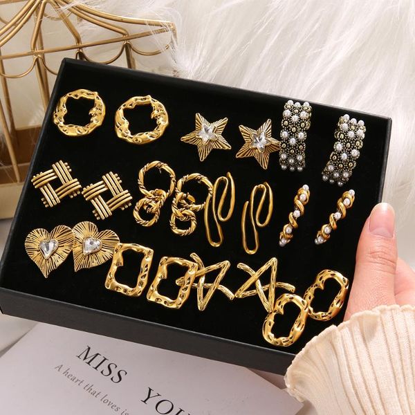 vintage crystal pearl metal earrings women's statement heavy geometric star heart fashion jewelry gifts stud, Golden;silver
vintage crystal pearl metal earrings women's statement heavy geometric star heart fashion jewelry gifts stud, Golden;silver