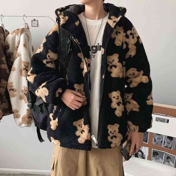 2021 autumn winter new hoodies sweatshirts little bear print loose oversized casual cotton fleece men's zip hoodie, Black
2021 autumn winter new hoodies sweatshirts little bear print loose oversized casual cotton fleece men's zip hoodie, Black