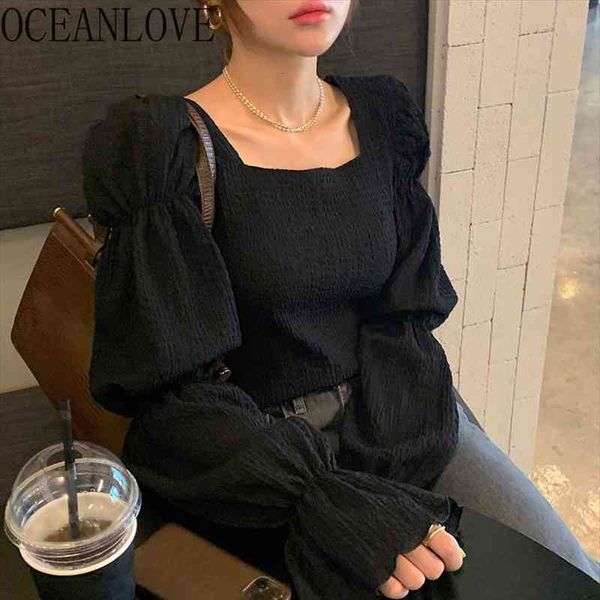 korean black pleated square collar vintage ropa mujer spring flare sleeve solid loose elegant fashion women top, White
korean black pleated square collar vintage ropa mujer spring flare sleeve solid loose elegant fashion women top, White