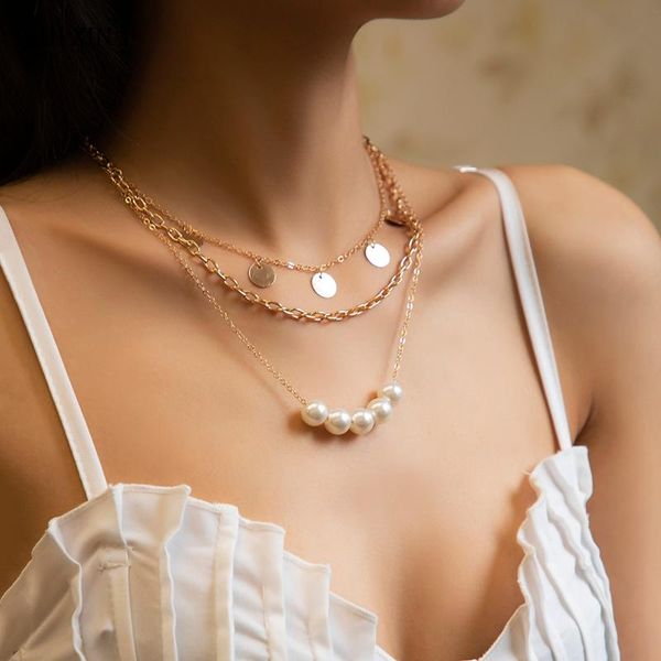 pendant necklaces shixin layered thin chain choker for women boho gold/silver color sequins pearl pendants 2021 jewelry gifts
pendant necklaces shixin layered thin chain choker for women boho gold/silver color sequins pearl pendants 2021 jewelry gifts