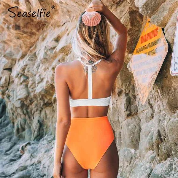 seaselfie solid white and orange bikini sets high-waist padded swimsuit two pieces swimwear women 2021 beach bathing suits, White;black
seaselfie solid white and orange bikini sets high-waist padded swimsuit two pieces swimwear women 2021 beach bathing suits, White;black
