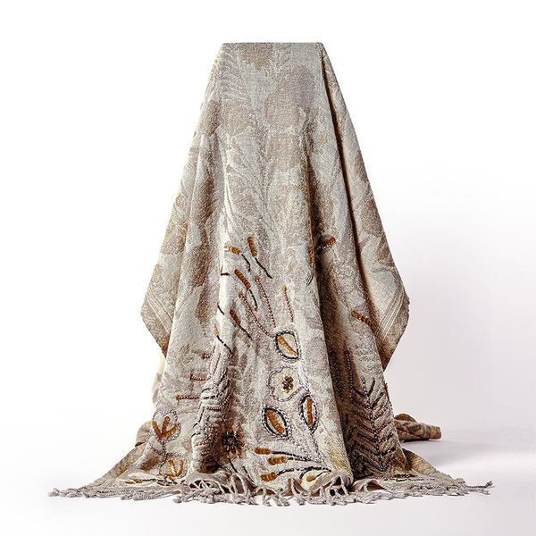 scarves winter spring fashion hand-beaded embroidery merino imported nepal shawl pashmina boiled kashmiri wool scarf women, Blue;gray
scarves winter spring fashion hand-beaded embroidery merino imported nepal shawl pashmina boiled kashmiri wool scarf women, Blue;gray