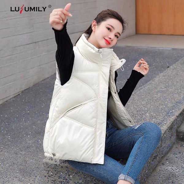 women's vests lusumily women waistcoat vest winter sleeveless cotton padded jacket short weightthick warm female duck down, Black;white
women's vests lusumily women waistcoat vest winter sleeveless cotton padded jacket short weightthick warm female duck down, Black;white