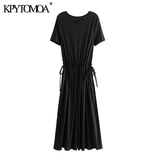 women elegant fashion patchwork pleated midi dress vintage short sleeve adjustable ties slit female dresses mujer 210416, Black;gray 
women elegant fashion patchwork pleated midi dress vintage short sleeve adjustable ties slit female dresses mujer 210416, Black;gray