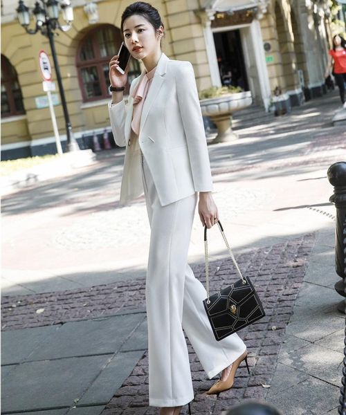 ladies white fashion autumn winter formal women business suits with big pants and jackets sets ol styles women's two piece
ladies white fashion autumn winter formal women business suits with big pants and jackets sets ol styles women's two piece