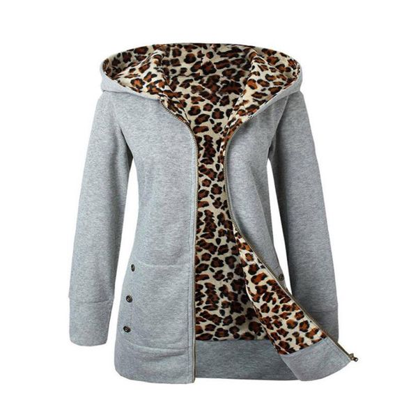 women's hoodies & sweatshirts women plus velvet thicker hooded sweatshirt leopard zipper coat overcoat outwear female long sleeve winte, Black
women's hoodies & sweatshirts women plus velvet thicker hooded sweatshirt leopard zipper coat overcoat outwear female long sleeve winte, Black