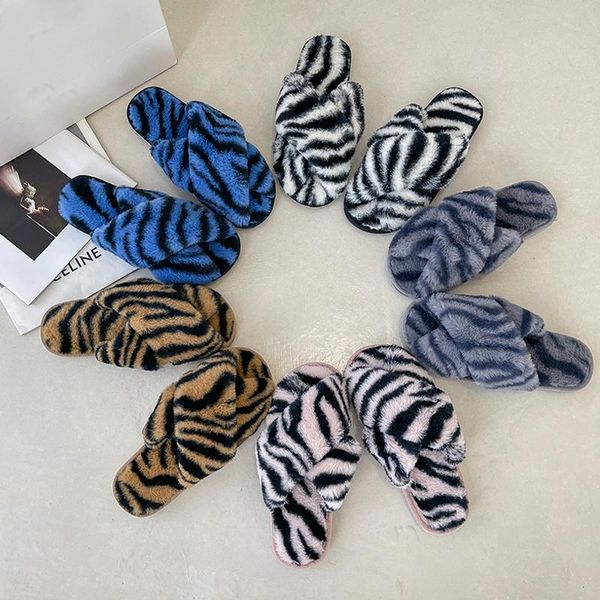 slippers women zebra pattern cross band furry house winter plush floor flip flops 2021 fashion female home slides faux fur shoes, Black
slippers women zebra pattern cross band furry house winter plush floor flip flops 2021 fashion female home slides faux fur shoes, Black