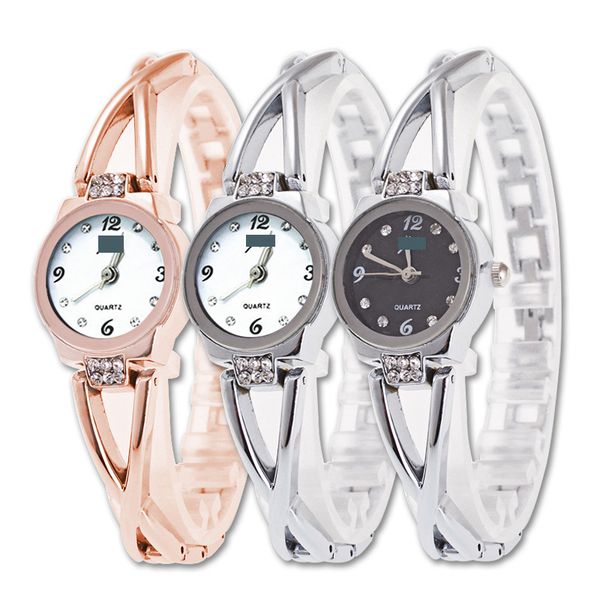 elegant rhinestone quartz chain bracelet watches women steel band rose gold plated round dial fashion ladies wristwatch wholesale, Slivery;brown
elegant rhinestone quartz chain bracelet watches women steel band rose gold plated round dial fashion ladies wristwatch wholesale, Slivery;brown