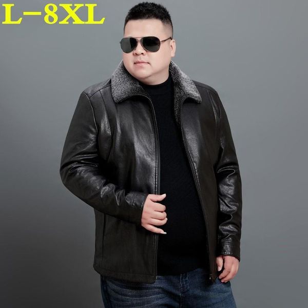 men's fur & faux male 8xl plus winter size cold-proof loose imitate leather enlarge code business affairs skin down jackets, Black
men's fur & faux male 8xl plus winter size cold-proof loose imitate leather enlarge code business affairs skin down jackets, Black