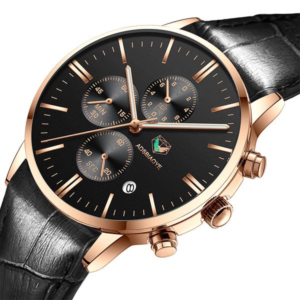 new adas watch multifunctional waterproof non mechanical quartz luminous men's business watch, Slivery;brown
new adas watch multifunctional waterproof non mechanical quartz luminous men's business watch, Slivery;brown