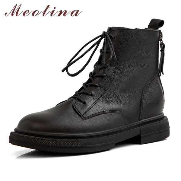 winter ankle boots women natural genuine leather zipper flat short lace up round toe shoes ladies fall size 34-39 210517, Black
winter ankle boots women natural genuine leather zipper flat short lace up round toe shoes ladies fall size 34-39 210517, Black