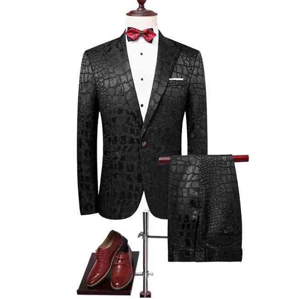 men's suits & blazers custom slim fit men's single button wedding business suits men with jacket and pants costume homme terno tra, White;black
men's suits & blazers custom slim fit men's single button wedding business suits men with jacket and pants costume homme terno tra, White;black