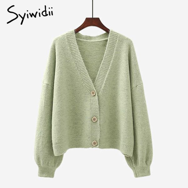 syiwidii green cardigans sweaters for women fall winter casual oversized knitted jacket v neck button up long sleeve coats 210922, White;black
syiwidii green cardigans sweaters for women fall winter casual oversized knitted jacket v neck button up long sleeve coats 210922, White;black