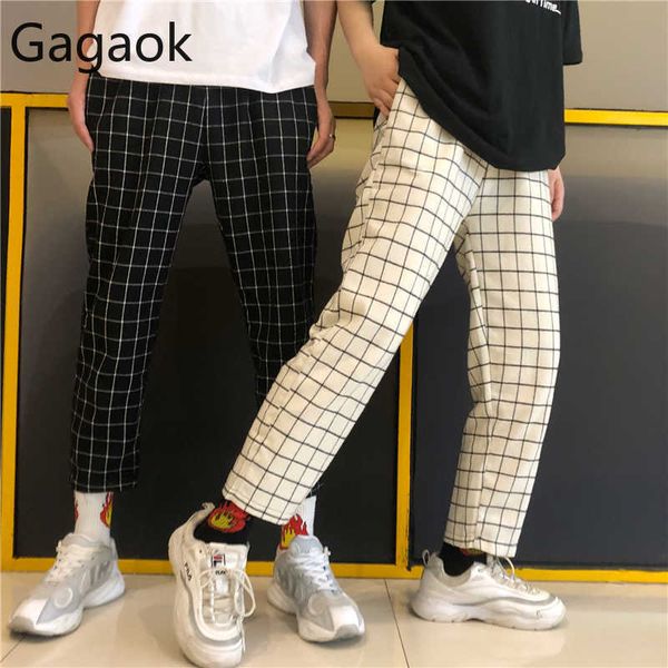 streetwear pant women spring autumn plaid high straight retro harajuku wild female fashion ankle-length pants 210531, Black;white
streetwear pant women spring autumn plaid high straight retro harajuku wild female fashion ankle-length pants 210531, Black;white