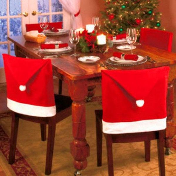 10pcs/set christmas chair covers red santa claus hat back table party decor year decoration
10pcs/set christmas chair covers red santa claus hat back table party decor year decoration