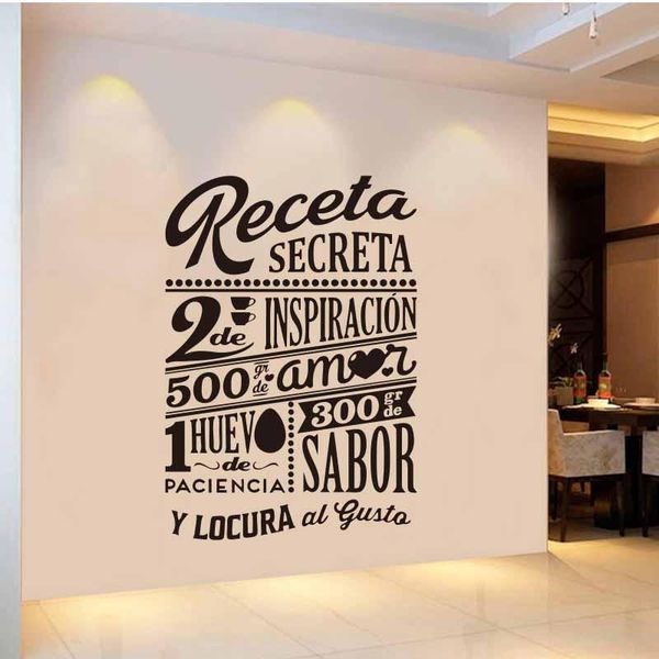 wall stickers sticker secret recipe decoration kitchen decal home modern fashion gw009a
wall stickers sticker secret recipe decoration kitchen decal home modern fashion gw009a