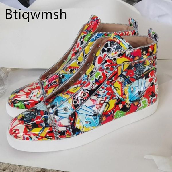 dress shoes mixed color printed board women round toe red white high flat male fashion loafer, Black
dress shoes mixed color printed board women round toe red white high flat male fashion loafer, Black
