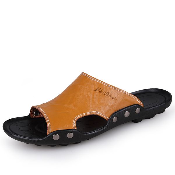 dress shoes genuine leather slippers men comfortable solid open toe sandals summer rome flip flop chinelo masculino beach, Black
dress shoes genuine leather slippers men comfortable solid open toe sandals summer rome flip flop chinelo masculino beach, Black