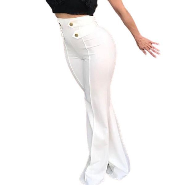 women autumn winter solid buttons high waist wide leg pants casual bodycon office lady fashion korean style trousers sj7414m women's &, Black;white
women autumn winter solid buttons high waist wide leg pants casual bodycon office lady fashion korean style trousers sj7414m women's &, Black;white