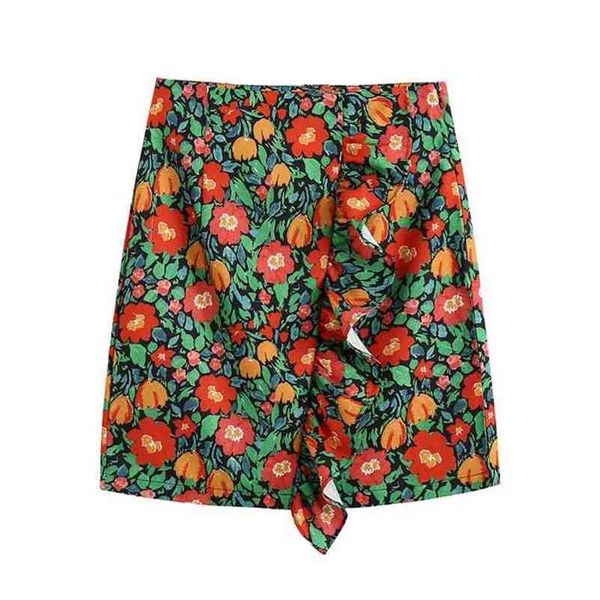 women sweet fashion floral print ruffled mini skirt vintage high waist side zipper skirts for girls outfit 210531, Black
women sweet fashion floral print ruffled mini skirt vintage high waist side zipper skirts for girls outfit 210531, Black