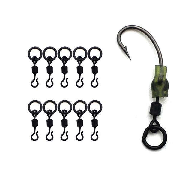 fishing hooks 20pcs carp swivels snaps accessories with solid ring quick change hook
fishing hooks 20pcs carp swivels snaps accessories with solid ring quick change hook