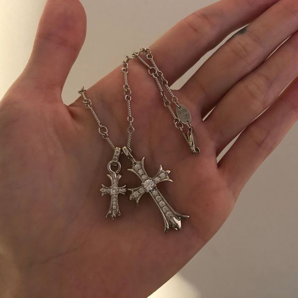 special offer 75%off outlet onlines925 silver croquet necklace fashion pendant plated double cross sweater chain couple necklace
special offer 75%off outlet onlines925 silver croquet necklace fashion pendant plated double cross sweater chain couple necklace