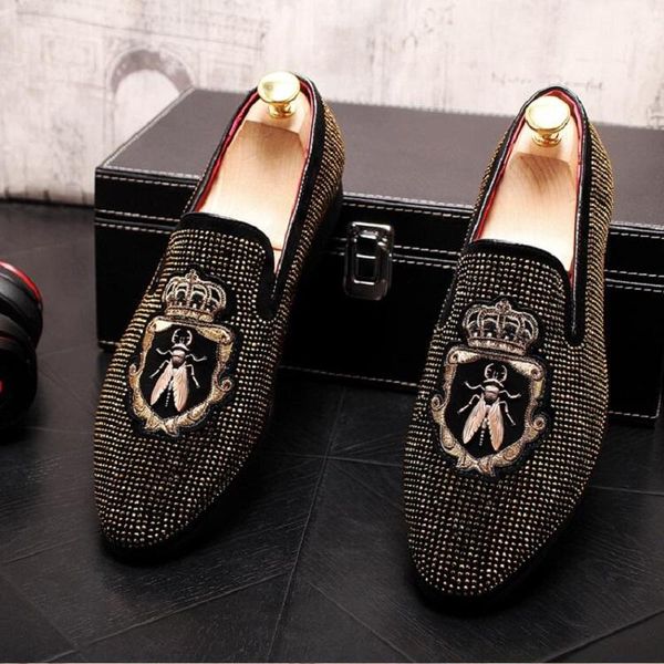 pointed toe embroidery rhinestone flat shoes for men male wedding dress prom homecoming zapatos hombre vestir, Black
pointed toe embroidery rhinestone flat shoes for men male wedding dress prom homecoming zapatos hombre vestir, Black