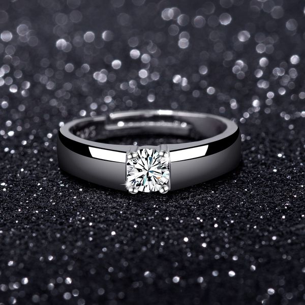 s925 sterling silver platinum plated diamond ring classic men's wedding fashion luxury jewelry non-fading adjustable, Golden;silver
s925 sterling silver platinum plated diamond ring classic men's wedding fashion luxury jewelry non-fading adjustable, Golden;silver