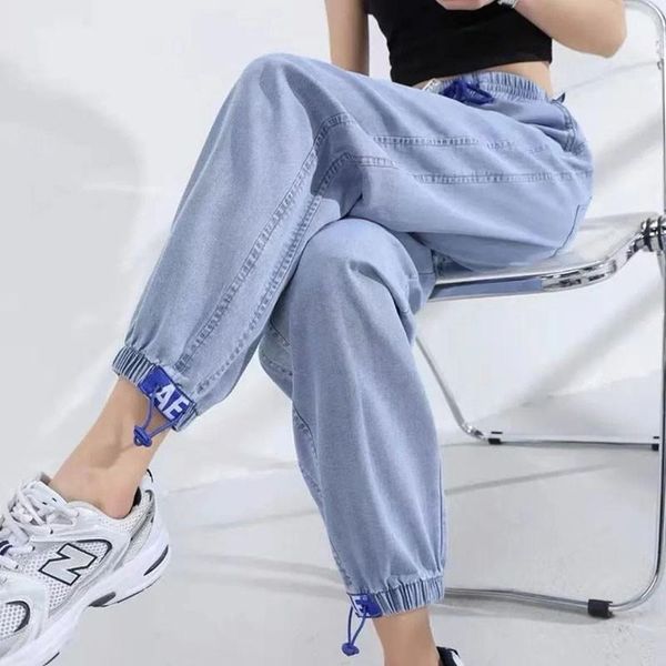 women's jeans summer harem pants vintage high waist women boyfriend ankle-length cowboy denim female autumn 2021, Blue
women's jeans summer harem pants vintage high waist women boyfriend ankle-length cowboy denim female autumn 2021, Blue