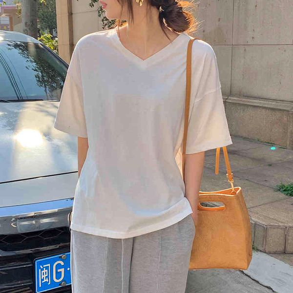 women's blouses & shirts hzirip will see short sleeves all brief female casual loose games streetwear minimalist cotton v-neck women�, White
women's blouses & shirts hzirip will see short sleeves all brief female casual loose games streetwear minimalist cotton v-neck women�, White