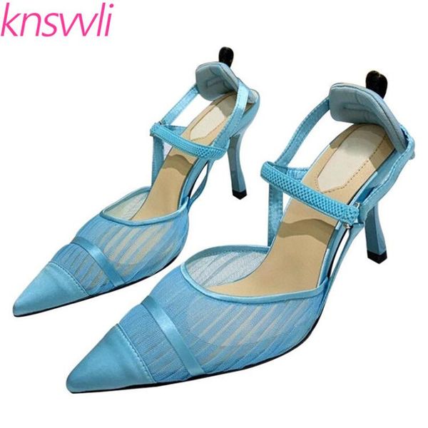 high heels runway shoes women pointed toe lace mesh slingbacks woman designer brand stiletto party for dress, Black
high heels runway shoes women pointed toe lace mesh slingbacks woman designer brand stiletto party for dress, Black