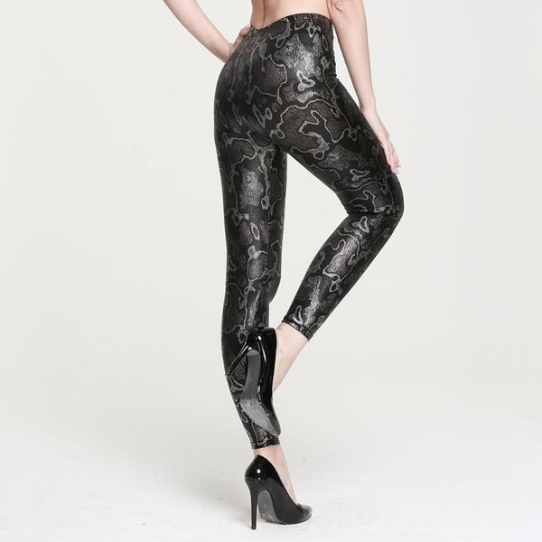 women's leggings seamless women nightclub high waist print running nine-minute pants warm for leather trousers, Black
women's leggings seamless women nightclub high waist print running nine-minute pants warm for leather trousers, Black