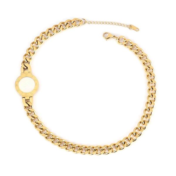 chains stainless steel curb cuban link chain necklace punk thick roman numeral pendant necklaces for women street style chokers, Silver
chains stainless steel curb cuban link chain necklace punk thick roman numeral pendant necklaces for women street style chokers, Silver