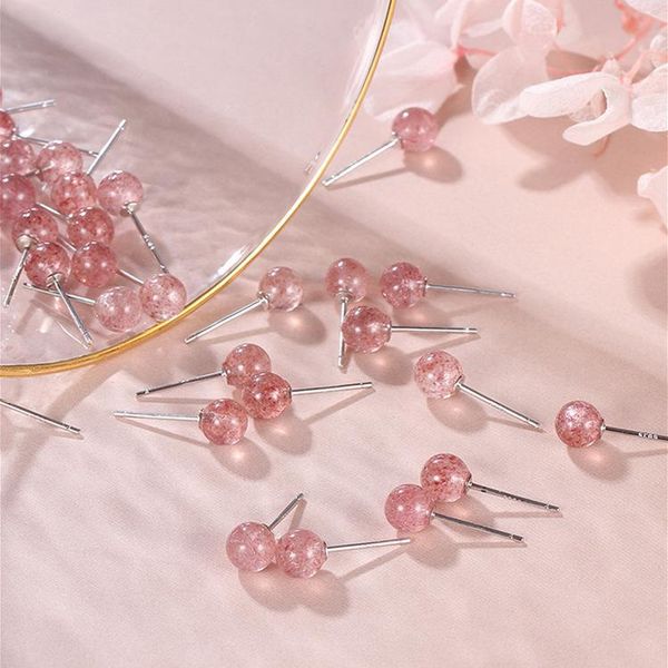 stud plated s925 silver strawberry crystal small ear stud-elegant wind cool simple pink needle rings, Golden;silver
stud plated s925 silver strawberry crystal small ear stud-elegant wind cool simple pink needle rings, Golden;silver