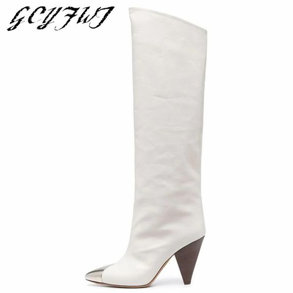 boots women knee high iron pointed toe spike heels winter female shoes heel solid color non-slip wearproof botas mujer, Black
boots women knee high iron pointed toe spike heels winter female shoes heel solid color non-slip wearproof botas mujer, Black